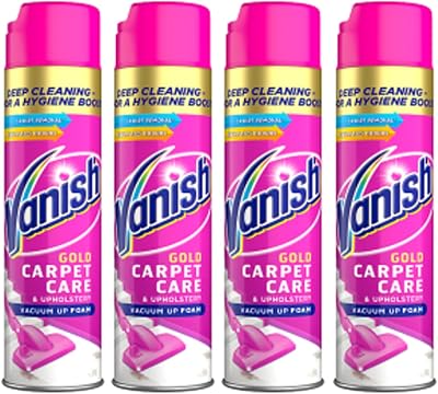 Vanish Oxi Action Upholstery & Carpet Cleaner 600ml Spring Flowers Pack of 4