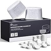possiave 40 Espresso Cleaning Tablets and 6 Water Filters for Breville | Espresso Machine Cleaning Kit Compatible with Breville Coffee Marker , Direct Replacements for BEC250 and BWF100