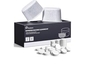 possiave Espresso Cleaning Kits for Breville Machines, Includes 40 Cleaning Tablets and 6 Water Filters - Breville Espresso Machine Accessories