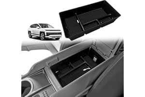 BestEvMod Center Console Organizer Compatible with Hyundai Ioniq 9 2026+ Interior Accessories Armrest Tray Storage Box ABS Ma
