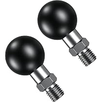 BRCOVAN 2-Pack 1” Ball Adapter With 3/8”x-20 Threaded Post – Compatible With RAM Mounts B Size Double Socket Arms