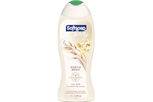 Softsoap Oat Milk & Vanilla, Hypoallergenic Body Wash for Sensitive Skin, 591 ml