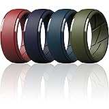 ThunderFit Men's Silicone Rings 10mm Wide 2.5mm