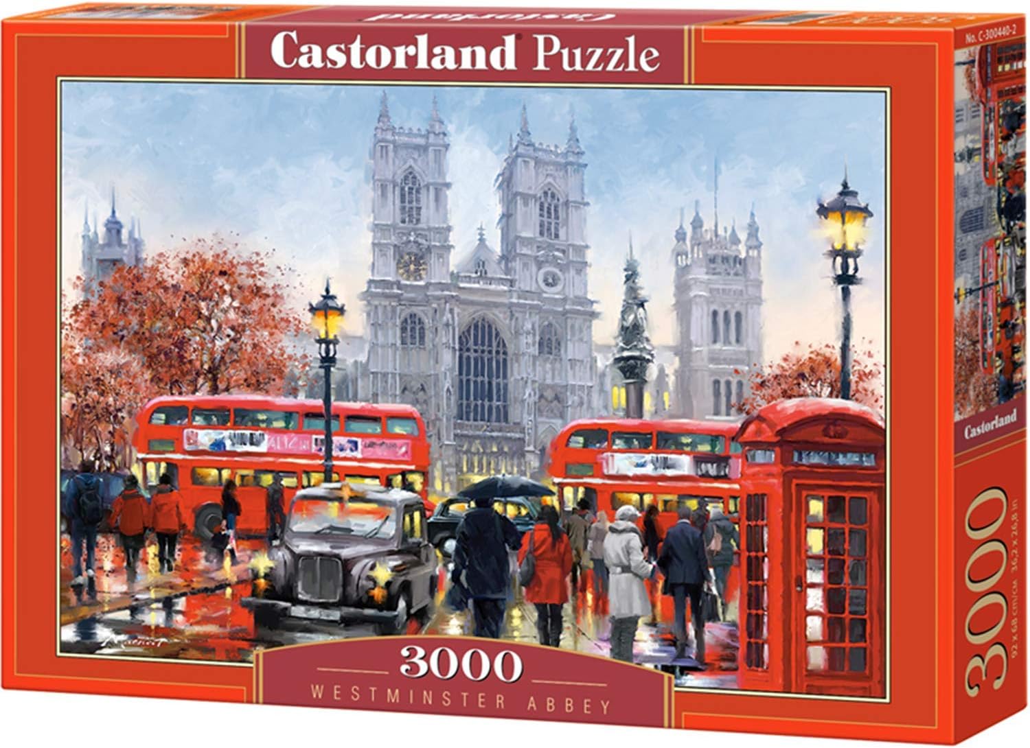 Puzzles for Adults โ 3000 Piece Jigsaw Puzzle โ Difficult Puzzle for Adults - Westminster Abbey - London Puzzle - City Puzzle - Panoramic Jigsaw Puzzles