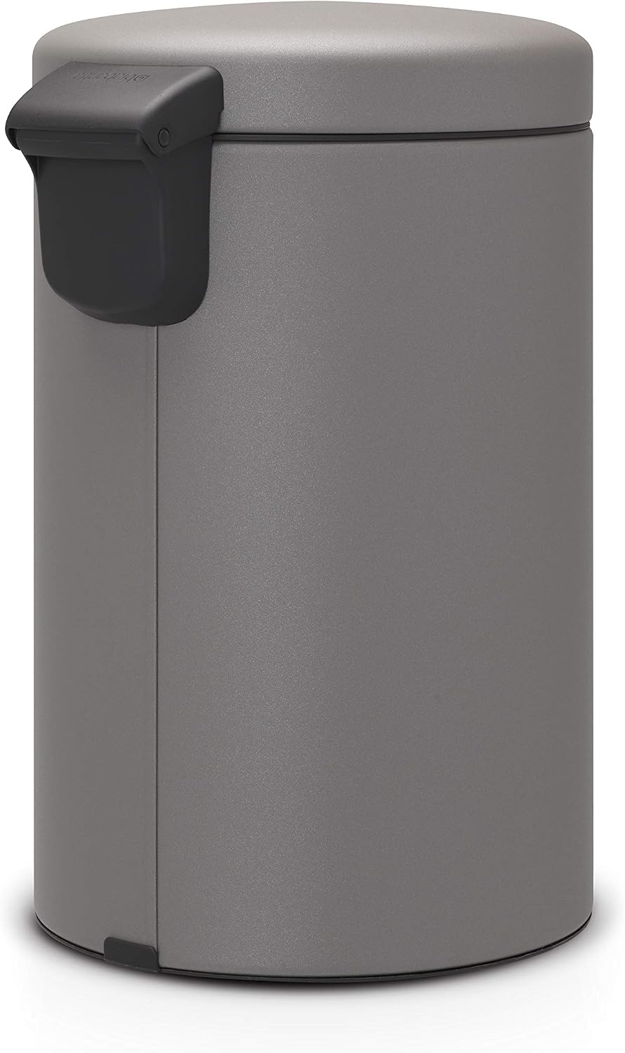Brabantia NewIcon Pedal Bin 12L (Mineral Concrete Grey) Soft-Closure Rubbish Waste Bin, Removable Inner Bucket + Free Bin Bags - Image 4