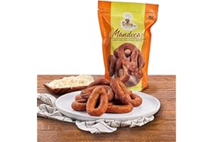 DELE FOOD PRODUCTS DELE FOOD Mandocas, Four Bags 96 oz – Frozen Plantain and Cornmeal Rings Made with a Traditional Venezuelan Recipe – Pre Cooked and Ready to Heat in Oven or Air Fryer – Vegetarian Snack for Any Time