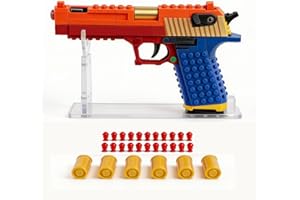 Building Block Handle Set, Engaging Creative Kit for Adults with Display Stand & Reusable Parts for Home Indoor Outdoor Fun D