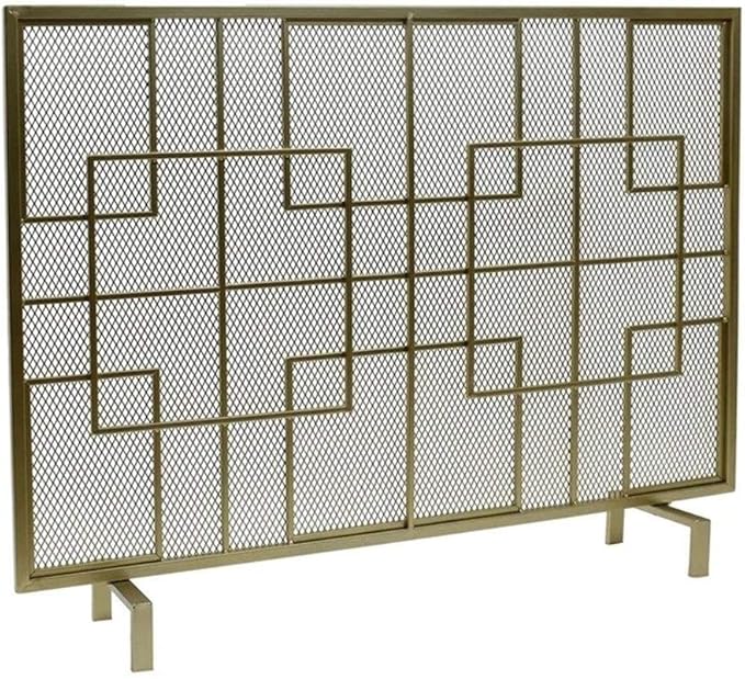 Pantalla de la chimenea Pantalla de Chimenea de un Solo Panel Moderna