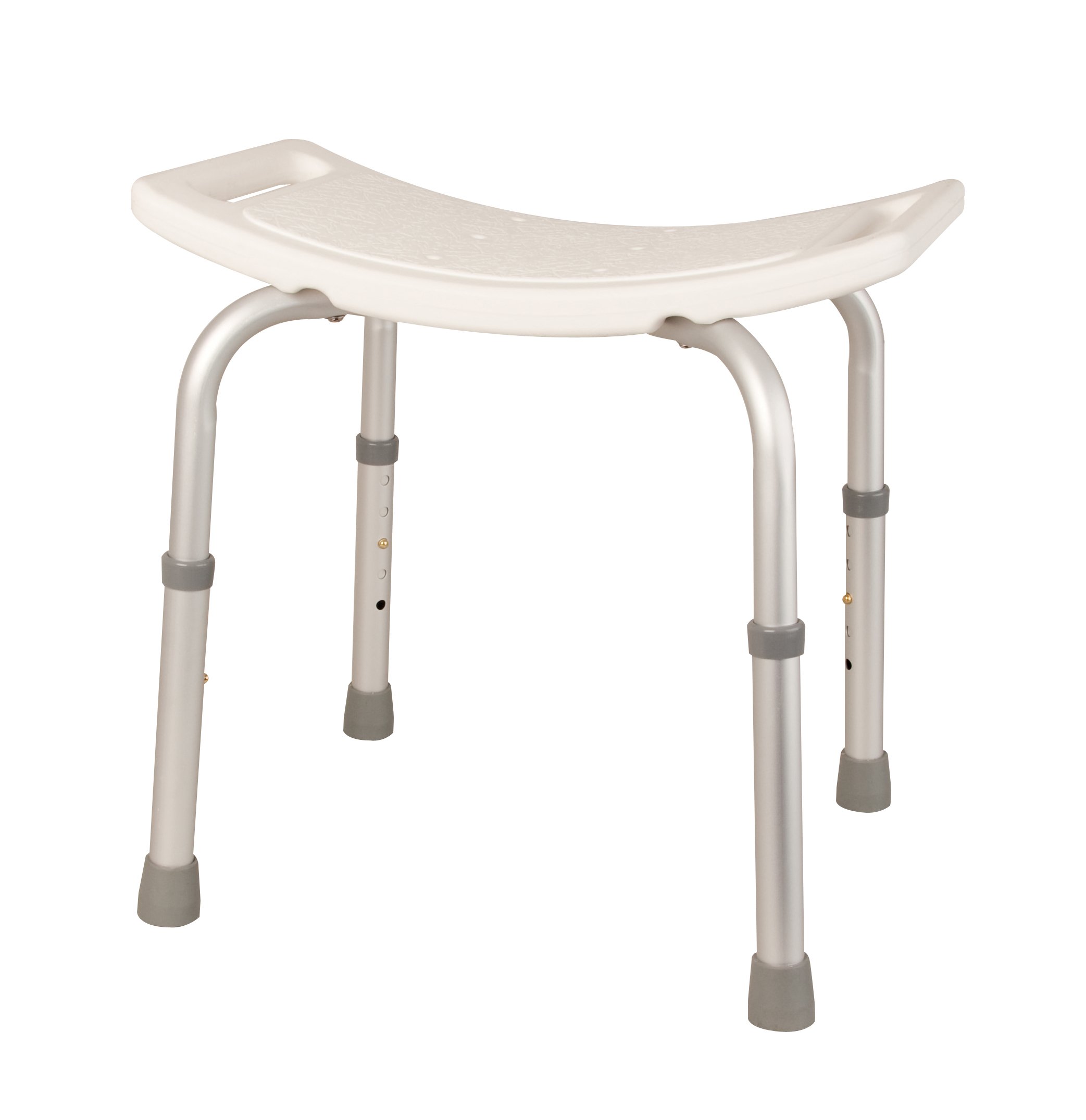 Homecraft Aluminum Medical Shower Stool, Adjustable Shower Chair, Non-Slip Shower Stool, Durable, Plastic Shower Chair, Backless Shower Aid (Eligible for VAT relief in the UK)