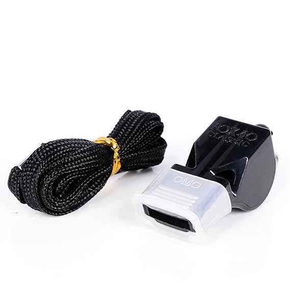 CMG Fox 40 Pfeife Classic Schiedsrichterpfeifen-Set | Schwarz