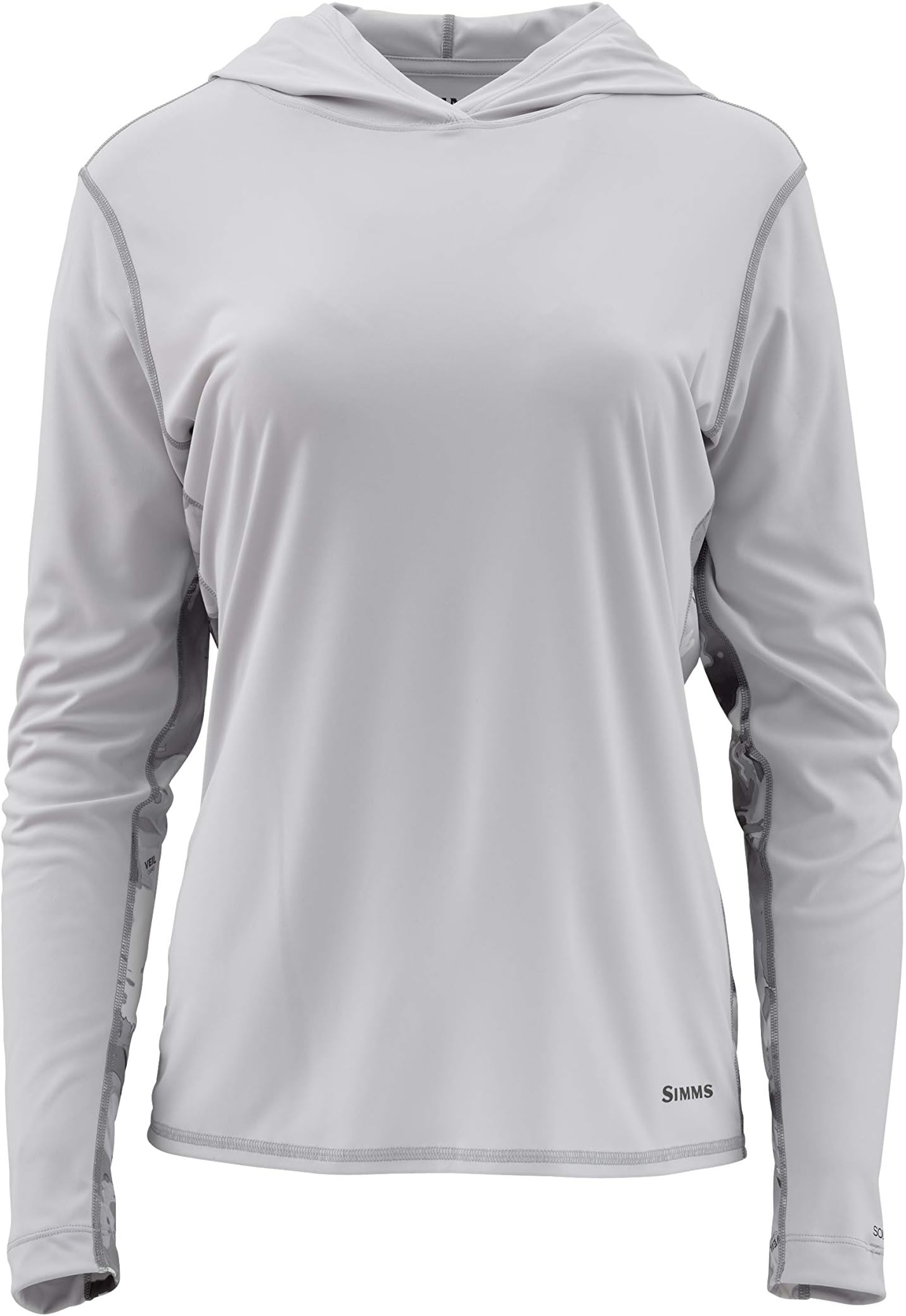 Simms Solarflex UPF 50+ Printed Hoody Shirt – Ladies Long Sleeve Sun Protection Fishing Shirt – Lightweight, Breathable, Moisture Wicking & Anti Odor