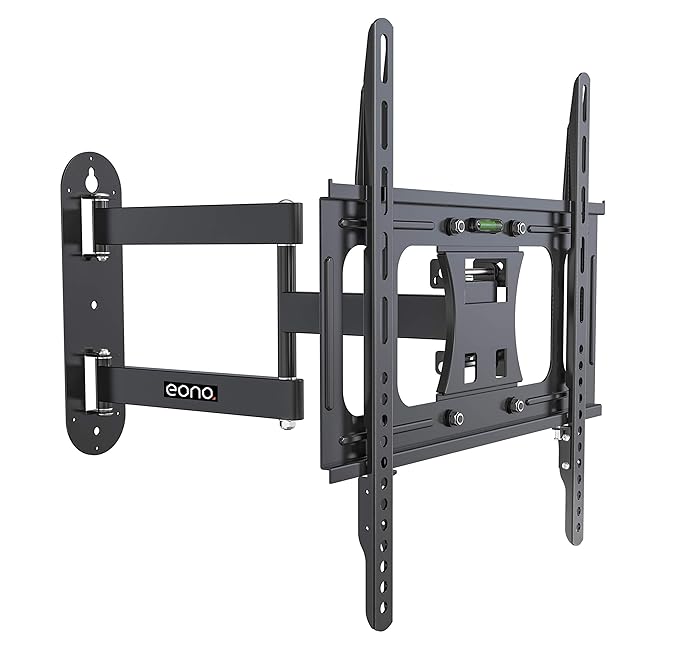Eono Essential TV-Wandhalterung mit integriertem Wasserwaage für LED- / LCD- / 3D- / Curved-Plasma- / Flachbildfernseher (58-