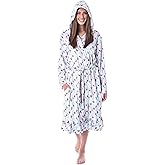 INTIMO Friends TV Show Logo Womens' Luxury Fleece Plush Robe Hooded Bathrobe