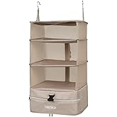 TABITORA Portable Hanging Travel Shelves Bag Packing Cube Organizer Suitcase Storage Large Capacity