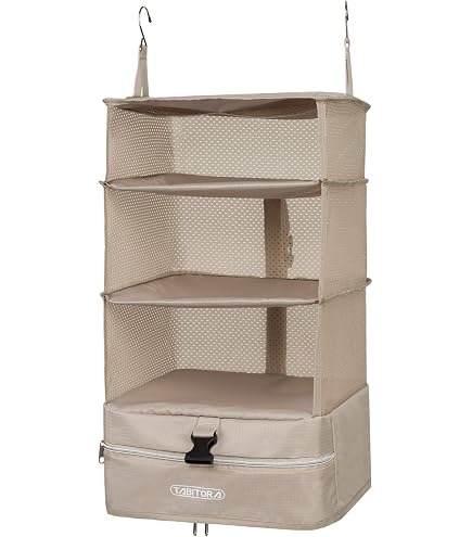 Organizador De Equipaje Stow-N-Go - Cubos De Embalaje Colgantes, Con Compartimento Para Ropa Sucia, Tamaño Pequeño (11.8x11.8x25.2 Pulgadas), Ahorra Espacio En Maletas