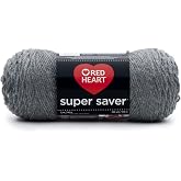 RED HEART Super Saver Yarn, Grey Heather