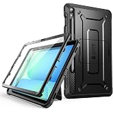 SUPCASE for Samsung Galaxy Tab S10 FE Case 10.9 Inch with Kickstand, Black | Built-in Screen Protector, S Pen Holder, Full-Body Heavy Duty Rugged, Military-Grade Protection, Unicorn Beetle Pro