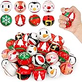 40 Pcs Christmas Stress Balls,Foam Christmas Squeeze Ball,Mini Relief Stress Ball with Santa,Tree,Moose,Snowman,Penguin for Party Favors,Goodie Bag Fillers,Stocking Stuffer Gifts(8 Styles)