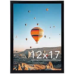 JCJMY 12x17 Picture Frame Black for Wall