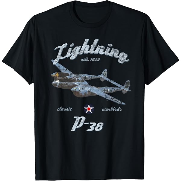 Sweatshirt P-38 Lightning Avion De Chasse WW2 - Design Vintage Pour Passionnés D'Aviation