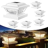 ELECLINK Solar Post Cap Lights 6 Pack, Warm White