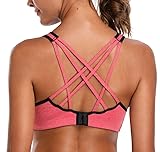 ATTRACO running bra for women light impact workout