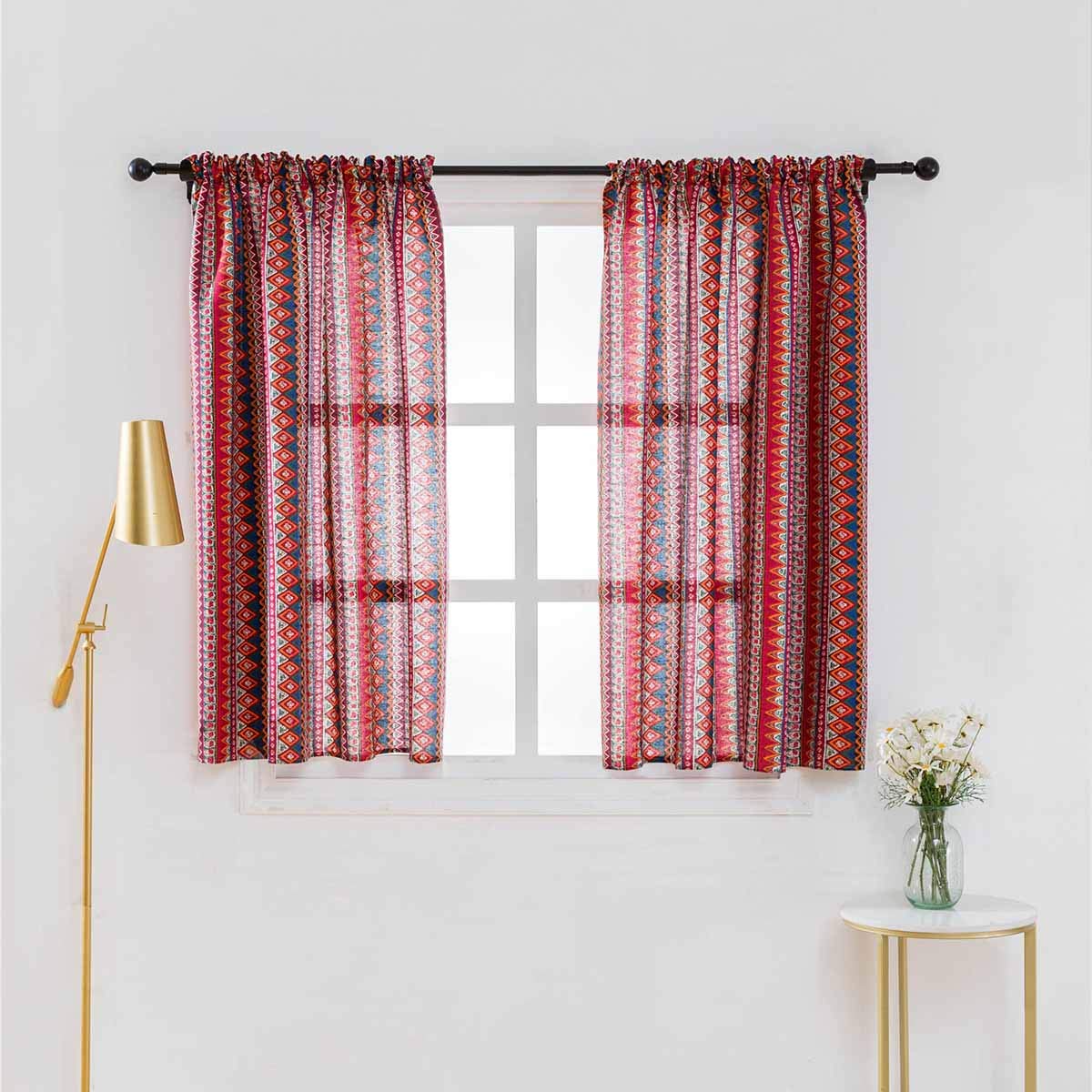 Cortina Pequena Con Barra Para Bano Ventana Salon Dormitorio Bricolaje Y Herramientas Pinturas Herramientas Y Tratamiento De Paredes Fitness Wittenberge De