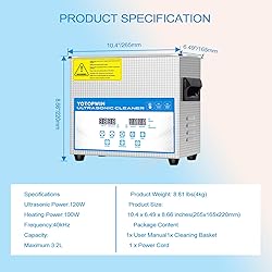 Ultra Sonic Jewelry Cleaner Machine With Digital
