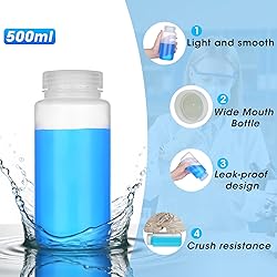 LZHNB 16oz/500ml Plastic Sample Bottles with