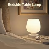 ONEWISH Touch Bedside Table Lamp 3 Way Dimmable Opal Glass Shade 6W LED view 3