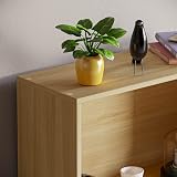 Vida Designs Cambridge 3 Tier Medium Bookcase Oak Wood Shelving Display Unit view 4