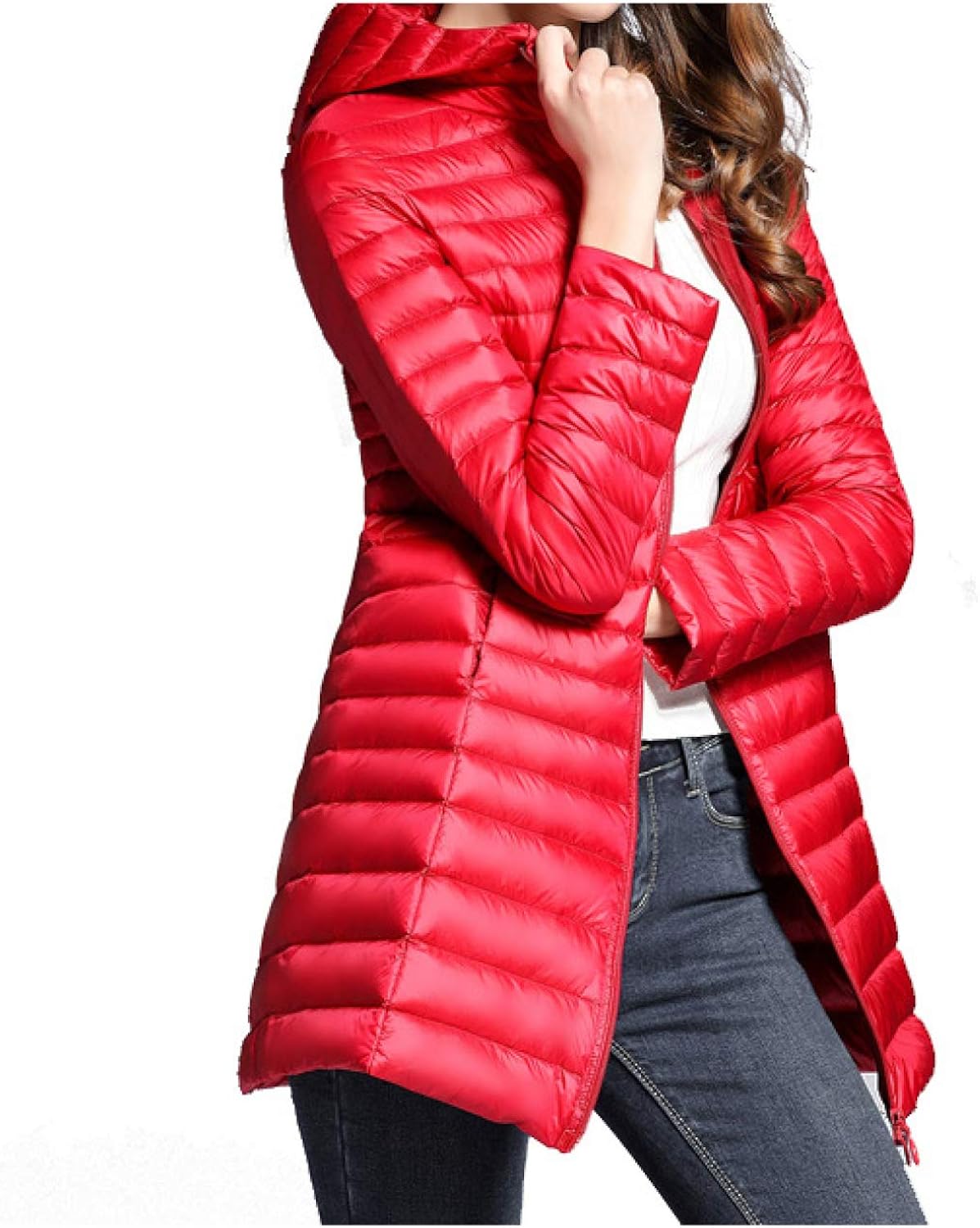 Women's Packable Puffer Jacket with Quilted Jacket Hooded Windproof