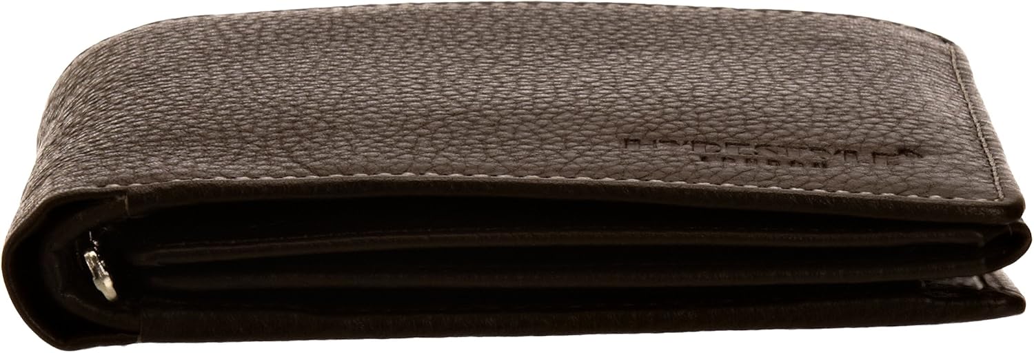 Hydestyle Mens Pratico 17 Card Leather Trifold Wallet - Image 4
