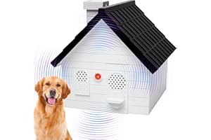 AEEPOTOL Anti Barking Device, Ultrasonic Dog Bark Deterrent Devices up to 50 Ft Range, 4 Modes Dog Barking Silencer Stop Barking Dog Indoor & Outdoor