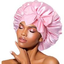 Amazon.com : BONNET QUEEN Silk Bonnet for Sleeping Satin Hair ...