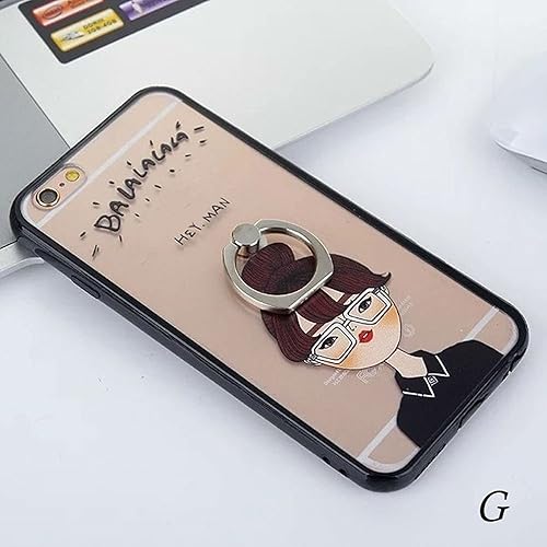 Amazon Co Jp Iphone7ケース Iphone7 7plus 6s 6plus 6splus スマホケース スマホカバー Iphoneケース イラスト 女性 男性 クリア リング付 スタンド 落下防止 Pcgip6p シューズ バッグ