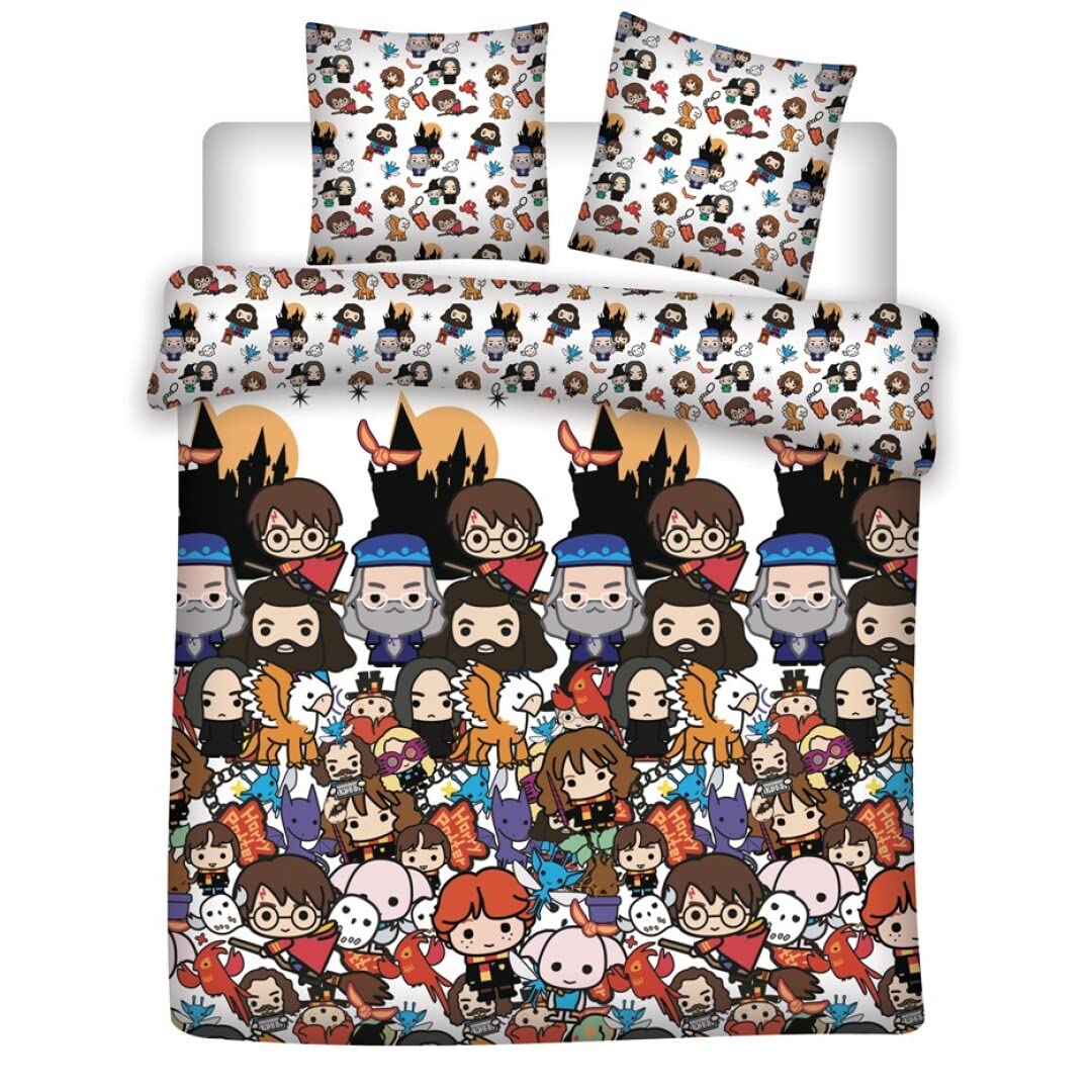 Desconocido Harry Potter Parure de Lit 200 x 200 cm Chibi '100% Microfibra'