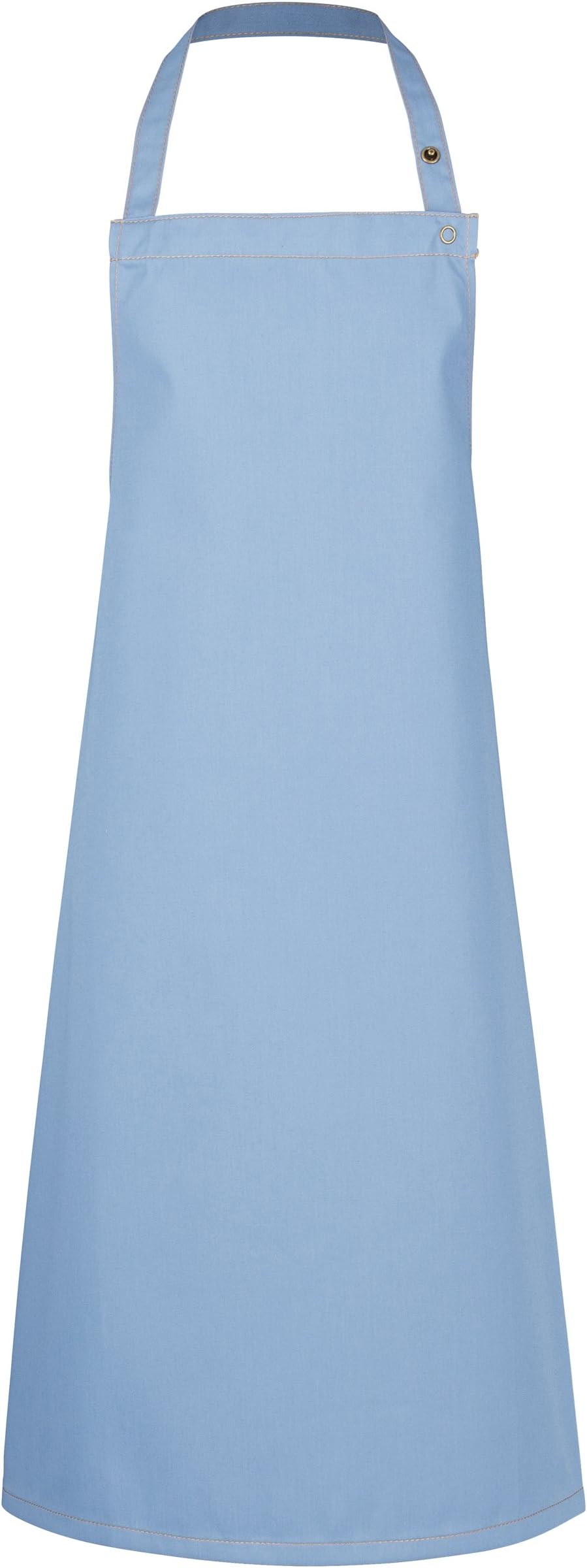 DESERMO Brightly Coloured Children's Bib Apron, Adjustable Children's Apron I 65 cm Long Chef Apron for Boys and Girls, grey-blue, 65 x 75 cm
