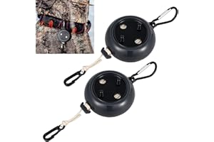 Threlaco 2 Pcs Tree Stand Gear Hoist 29.5 ft Retractable Bow and Gear Hoist Bow Hunting Gear Accessories for Hunting Bow and 