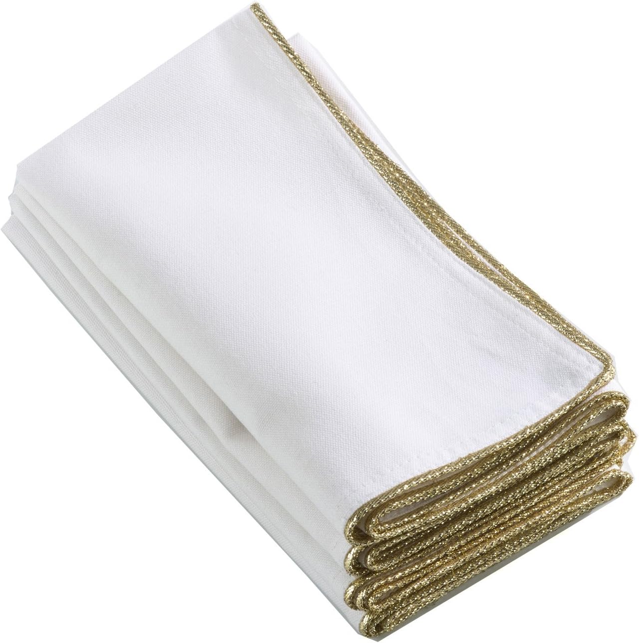 Occasion Gallery Classic Ivory White Cloth Napkins with