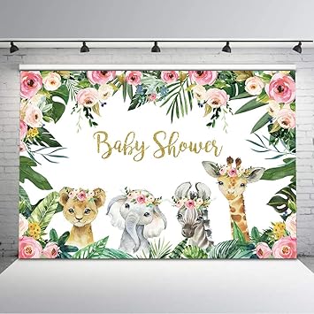 baby girl safari baby shower