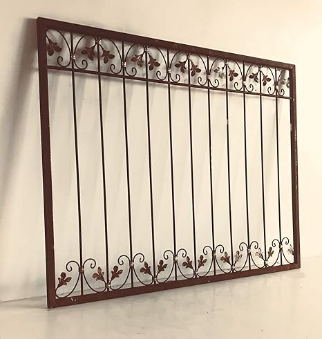 Schmiedeeisen Zaun Antik Eisen Gartenzaun Metall Monaco Z60 200 Roh Rost 200 Cm Amazon De Garten