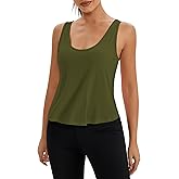 Bestisun Sleeveless Open Back Workout Tops Backless Athletic Yoga Gym Shirts for Women