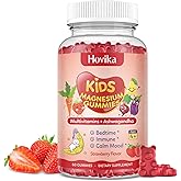 Magnesium Glycinate Gummies for Kids - Magnesium Supplement with L-Theanine, Chamomile & Multivitamins for Kids & Adults Sleep, Calm, Relaxation, Sugar Free Strawberry Flavor 60 Gummies