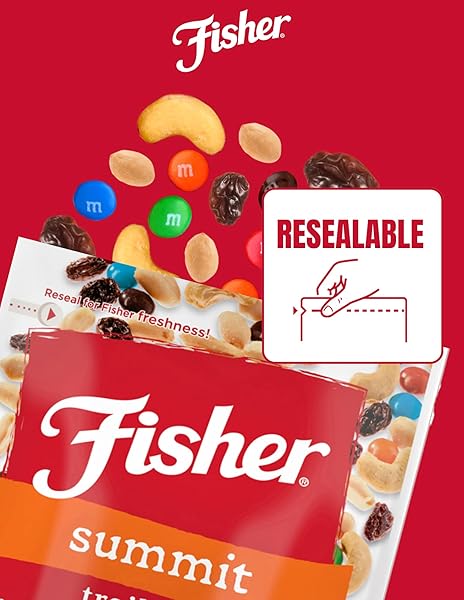 FISHER SNACK SUMMIT TRAIL MIX, 4 OUNCES
