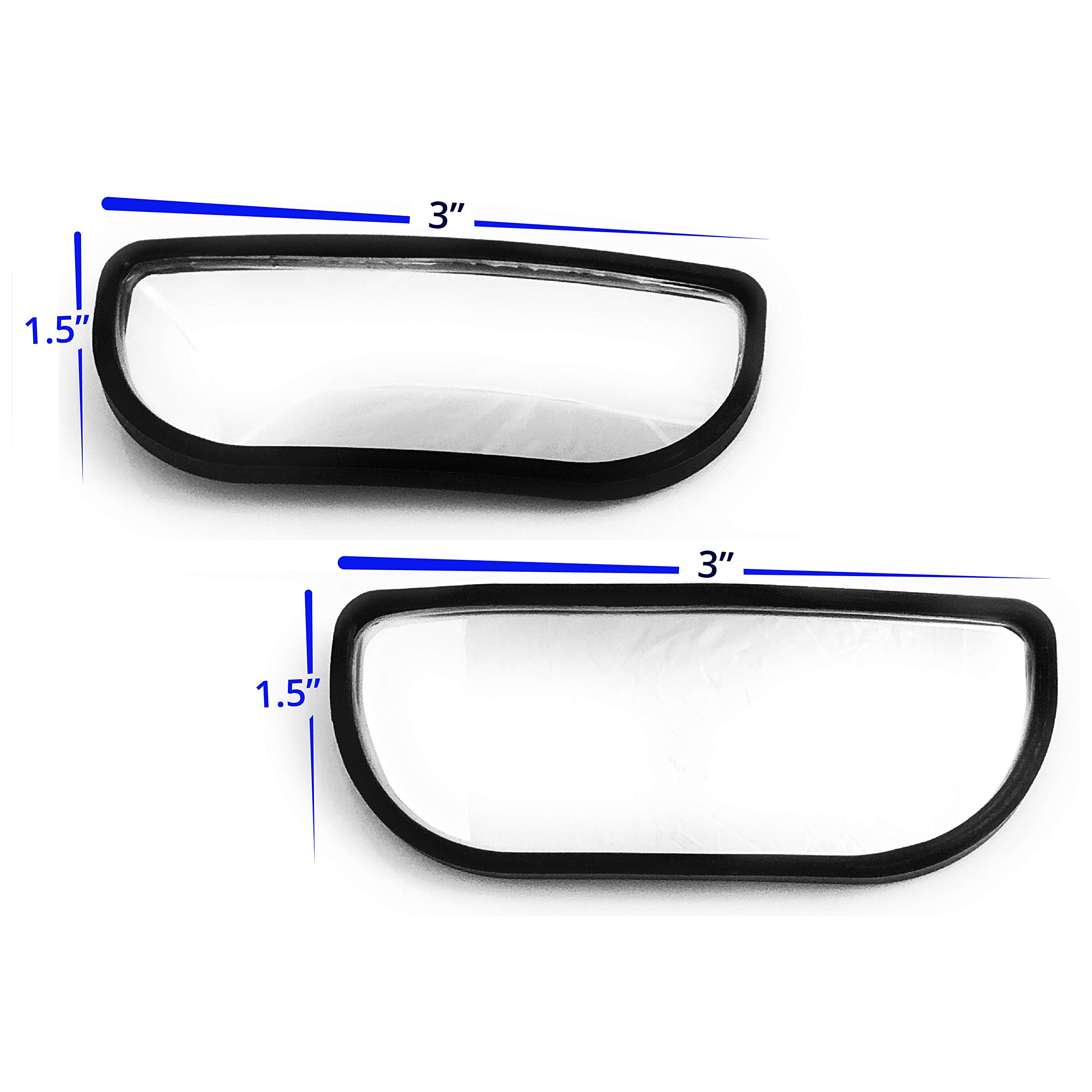 Utopicar Blind Spot Mirrors – Updated Design - Car Mirror for Blind Side - Door Mirrors for Large Image [Adjustable] (2 Pack)