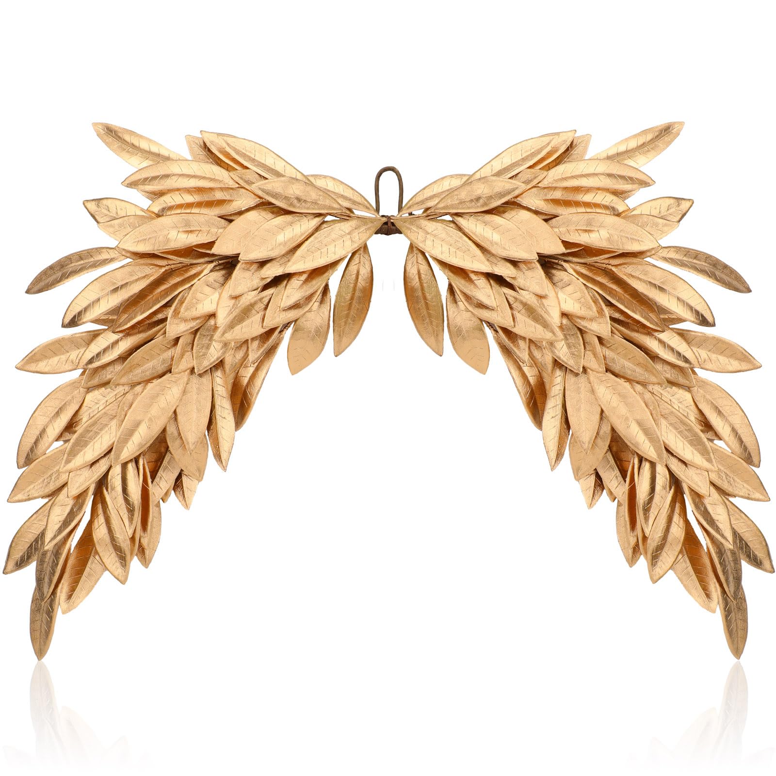 Photo 1 of 32'' Faux Gold Bay Christmas Swags for Decorating Artificial Gold Bay Leaf Swag Wreath Decoration Christmas Mailbox Garland for Xmas Holiday Decor Home Indoor Outdoor