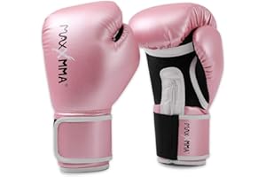 MaxxMMA Pro Style Boxing Gloves for Men & Women, Training Heavy Bag Workout Mitts Muay Thai Sparring Kickboxing Punching Bagwork Fight Gloves
