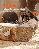 Pipishell 40cm Paulownia Wood Floating Shelves Set of 4 Brown view 7