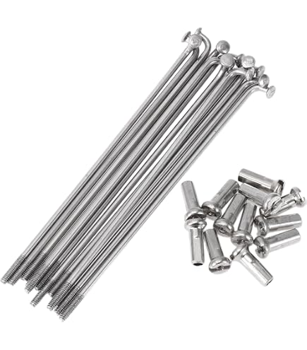 Rayons De Vélo Électrique 10G 3mm Acier Argenté QHQKR Avec Écrous Et Clé - Longueurs 55-305mm J Bend